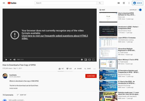 
                            8. How to Download a Free Copy of SPSS - YouTube