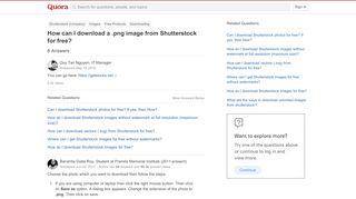 
                            13. How to download a .png image from Shutterstock for free - Quora