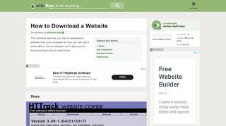 
                            7. How to Download a Website: 10 Steps (with Pictures) - wikiHow