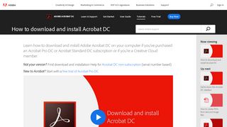 
                            7. How to download and install Acrobat DC | Adobe Learn & Support ...