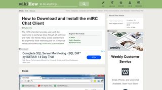 
                            9. How to Download and Install the mIRC Chat Client: 4 Steps