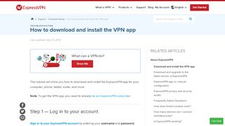 
                            9. How to Download and Install the VPN App | ExpressVPN