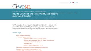 
                            10. How to Download and Install WPML and Receive Automated Updates ...