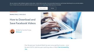 
                            13. How to Download and Save Facebook Videos - HubSpot Blog