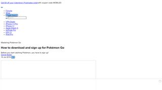 
                            3. How to download and sign up for Pokémon Go | iMore