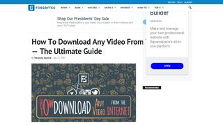 
                            11. How To Download Any Video From The Internet — The Ultimate Guide