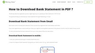 
                            11. How to Download Bank Statement in PDF ? - Money View - Loans ...