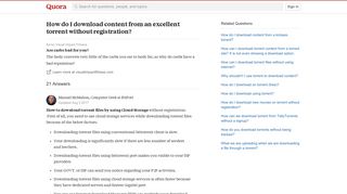 
                            12. How to download content from an excellent torrent without ...