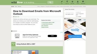 
                            12. How to Download Emails from Microsoft Outlook: 14 Steps