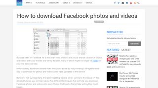 
                            12. How to download Facebook photos and videos - ...