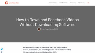 
                            8. How to Download Facebook Videos Without Downloading Software