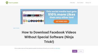 
                            3. How to Download Facebook Videos Without Special Software (Ninja ...