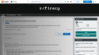 
                            4. How to download full documents from scribd? : Piracy - Reddit