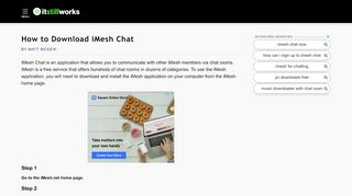 
                            10. How to Download iMesh Chat | It Still Works