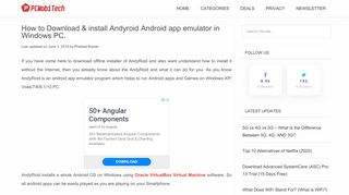 
                            12. How to Download & install Andyroid Android app emulator in ...