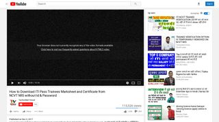 
                            8. How to Download ITI Pass Trainees Marksheet and Certificate from ...