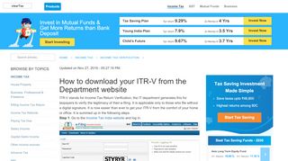 
                            8. How to Download ITR - V Acknowledgement from the Income Tax ...