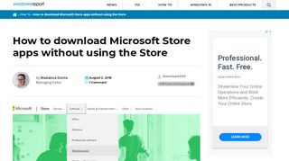 
                            5. How to download Microsoft Store apps without using the Store