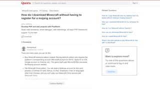 
                            12. How to download Minecraft without having to register for a mojang ...