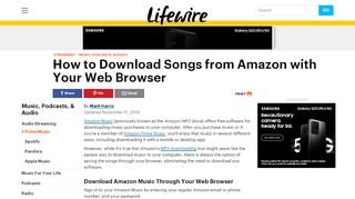 
                            13. How to Download Music from Amazon Without the App - Lifewire