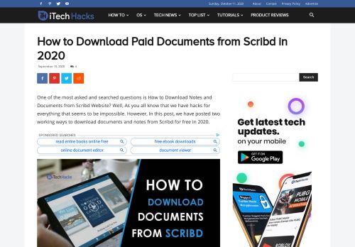 
                            4. How to Download Paid Documents from Scribd in 2019 - iTech Hacks