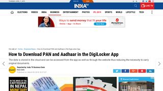 
                            6. How to Download PAN and Aadhaar in the DigiLocker App | Business ...