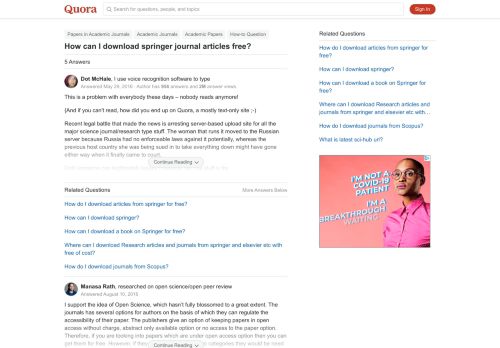 
                            12. How to download springer journal articles free - Quora