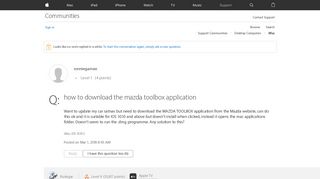 
                            11. how to download the mazda toolbox applica… - Apple Community ...