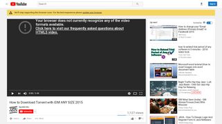 
                            6. How to Download Torrent with IDM ANY SIZE 2015 - YouTube