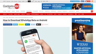 
                            7. How to Download WhatsApp Beta on Android | NDTV Gadgets360.com