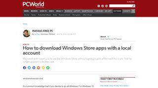 
                            12. How to download Windows Store apps with a local account | PCWorld