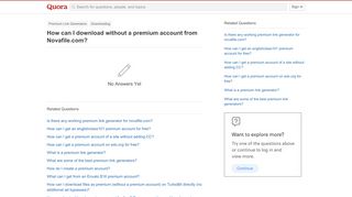 
                            11. How to download without a premium account from Novafile.com - Quora