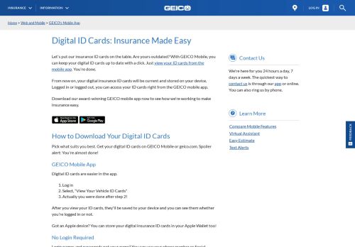 
                            7. How To Download Your Digital Insurance ID Cards | GEICO