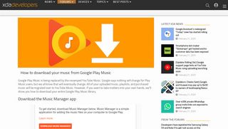 
                            9. How to download your music from Google Play Music - XDA Developers