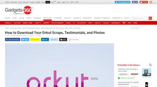 
                            10. How to Download Your Orkut Scraps, Testimonials, and Photos ...