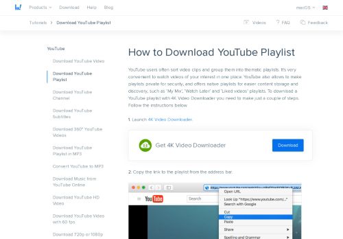 
                            10. How to download YouTube playlist | 4K Download