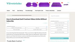 
                            5. How to Download Zee5 Premium Videos Online Without Subscribe ...