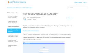 
                            7. How to Download/Login AOC app? – ALO7 Online Tutoring Help Center