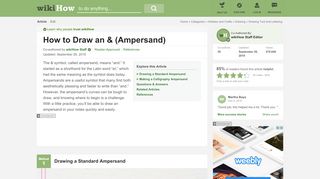 
                            2. How to Draw an & (Ampersand): 6 Steps (with Pictures) - wikiHow