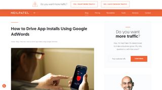 
                            11. How to Drive App Installs Using Google AdWords - Neil Patel