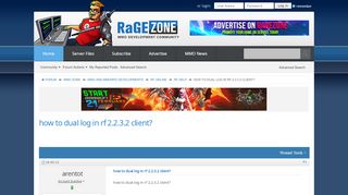 
                            7. how to dual log in rf 2.2.3.2 client? - RaGEZONE - MMO development ...