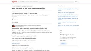 
                            9. How to earn 50,000 from the PhonePe app - Quora