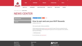 
                            9. How to earn and use your MVP Rewards - PLDT