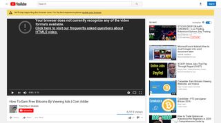 
                            4. How To Earn Free Bitcoins By Viewing Ads | Coin Adder - YouTube