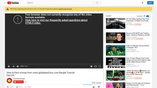 
                            4. How to Earn money from www globalpaid bux com ... - YouTube