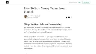 
                            13. How To Earn Money Online From Home$ – Hisouka ...