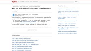 
                            6. How to earn money via http://www.rozkamao.com/ - Quora