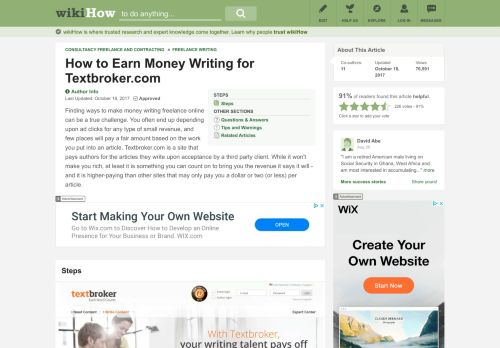 
                            13. How to Earn Money Writing for Textbroker.com: 9 Steps