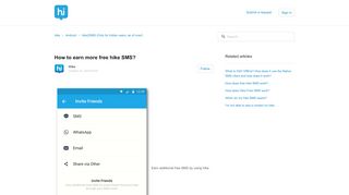 
                            2. How to earn more free hike SMS? – hike