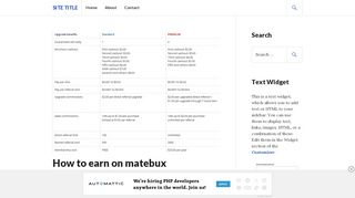 
                            5. How to earn on matebux – Site Title